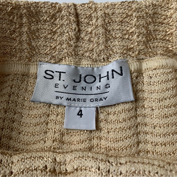 St. John Evening Gold Two Piece Suit - Picture 8 of 9